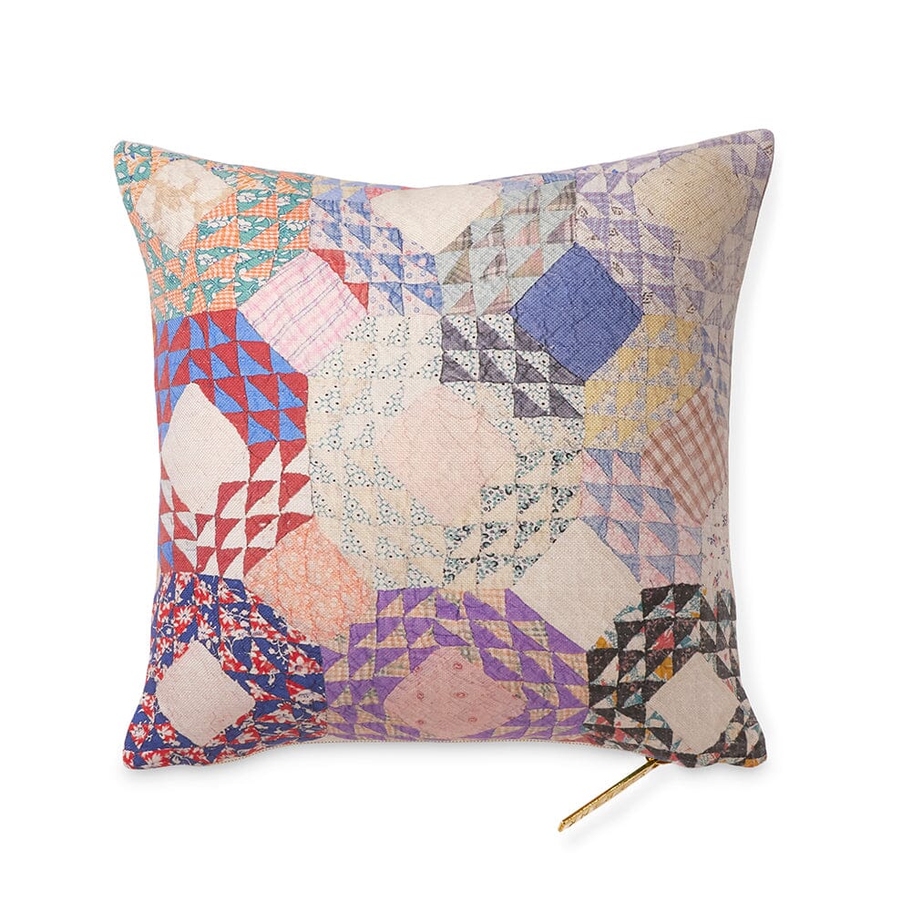 Shell Kaleidoscope Quilt Pillow Pillow St. Frank 18" x 18"