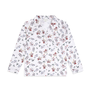 Adult Cowboy Pajamas in Cream