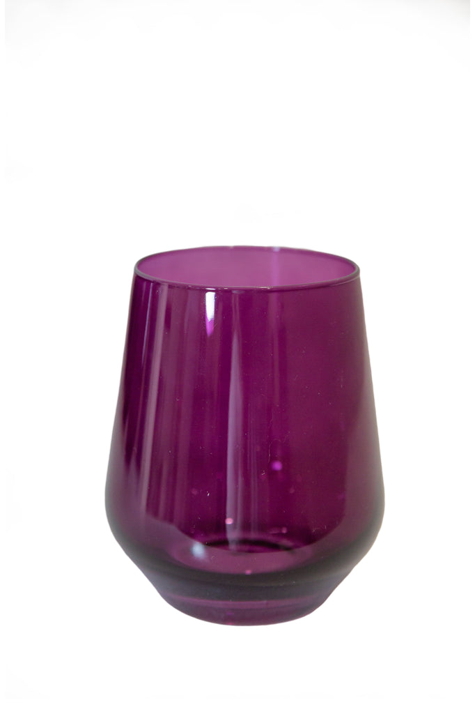 Wine Stemless, Set of 6 Amethyst
