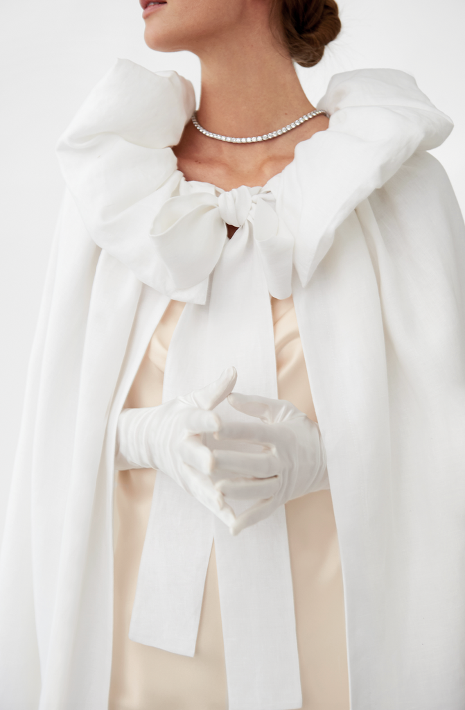 Whitewing Linen Cape