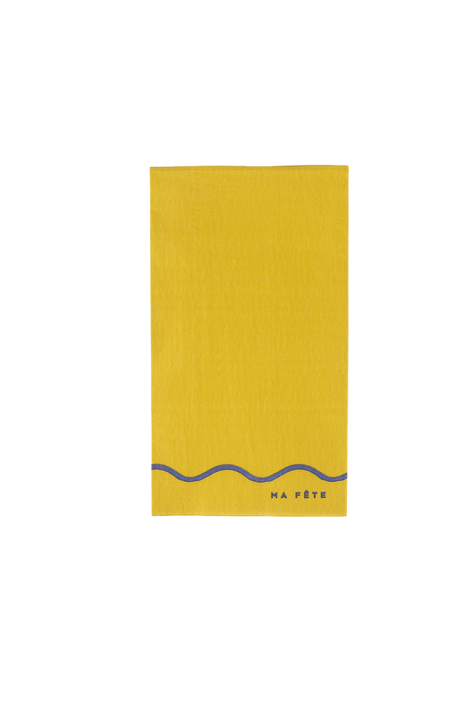Signature Napkins in Yellow & Blue