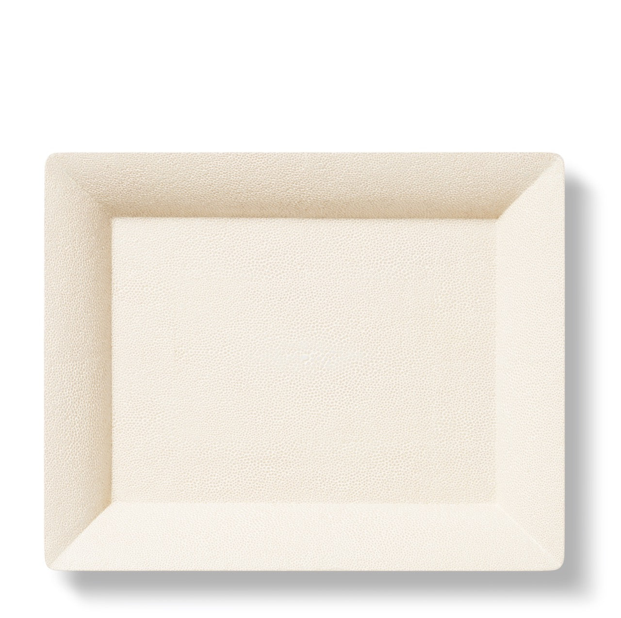 Shagreen Small Tray in Cream