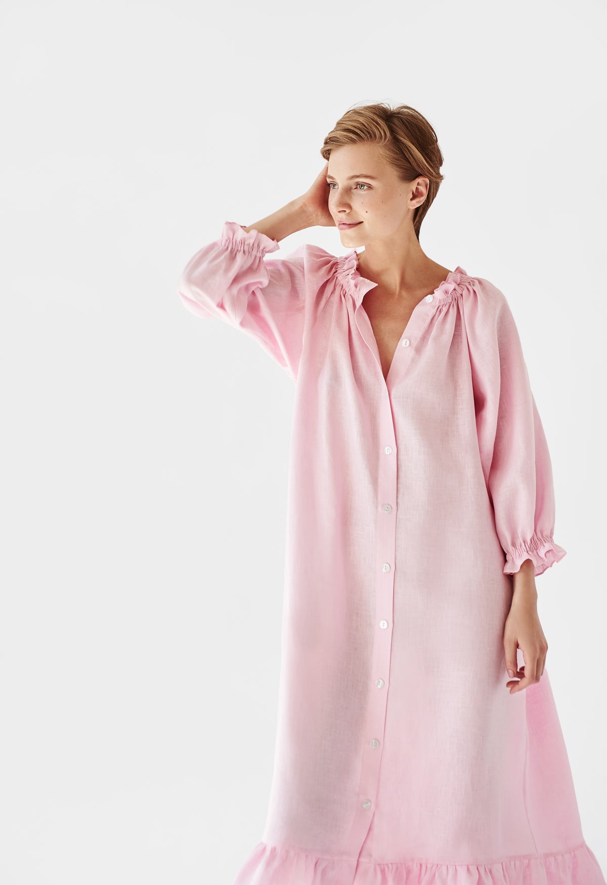 Loungewear Dress in Light Pink