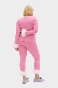 The Weekend Chic Set with Leggings in Pink