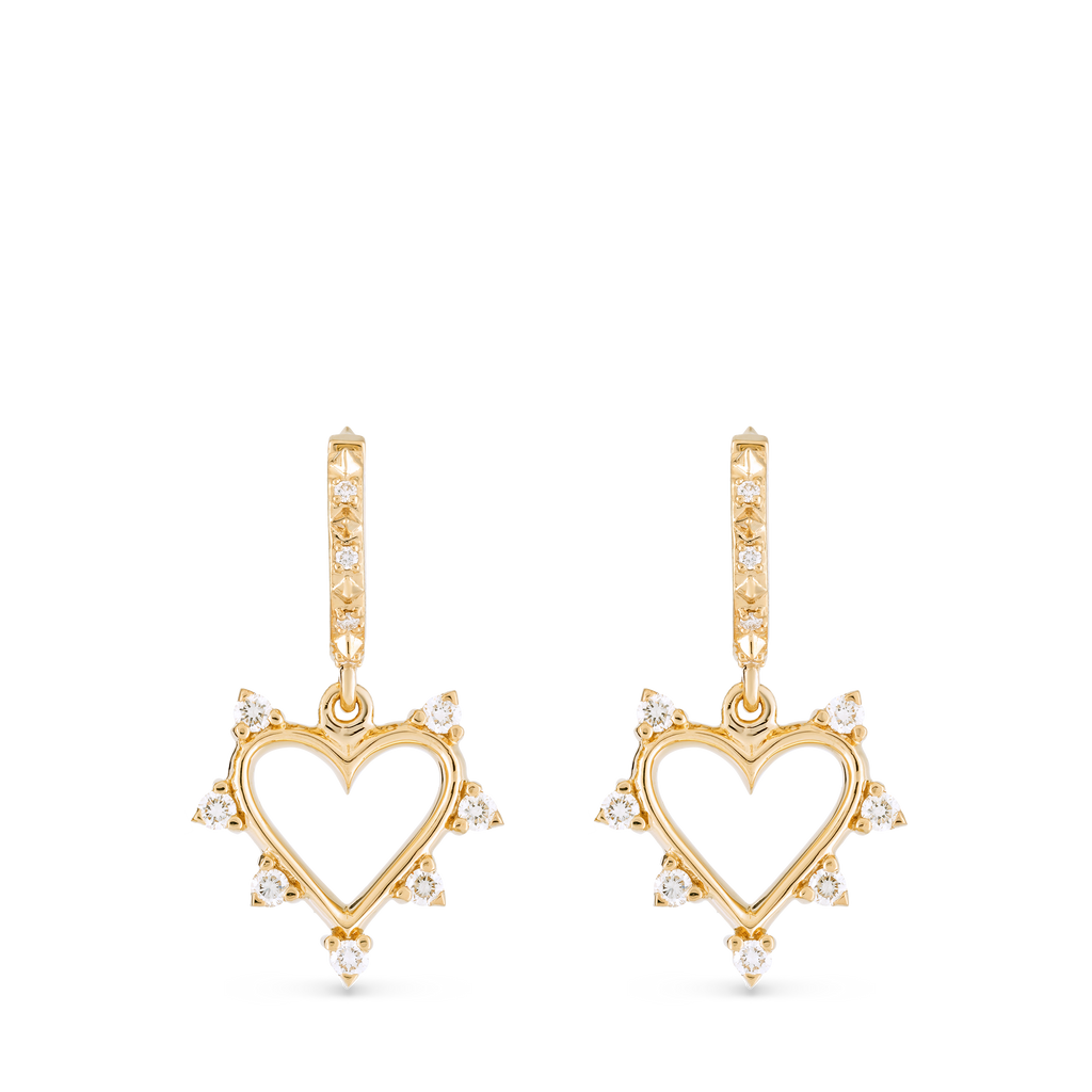 Open Heart Earrings
