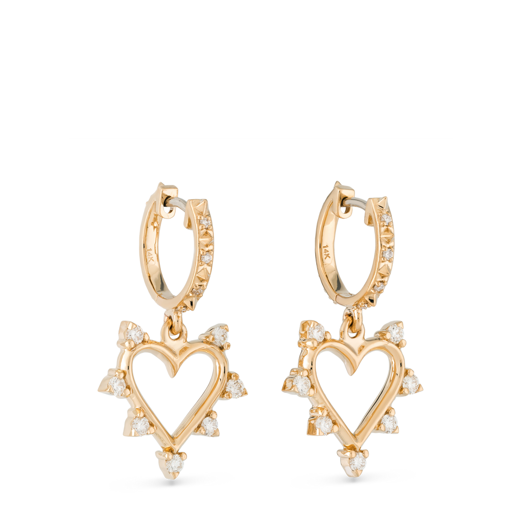 Open Heart Earrings