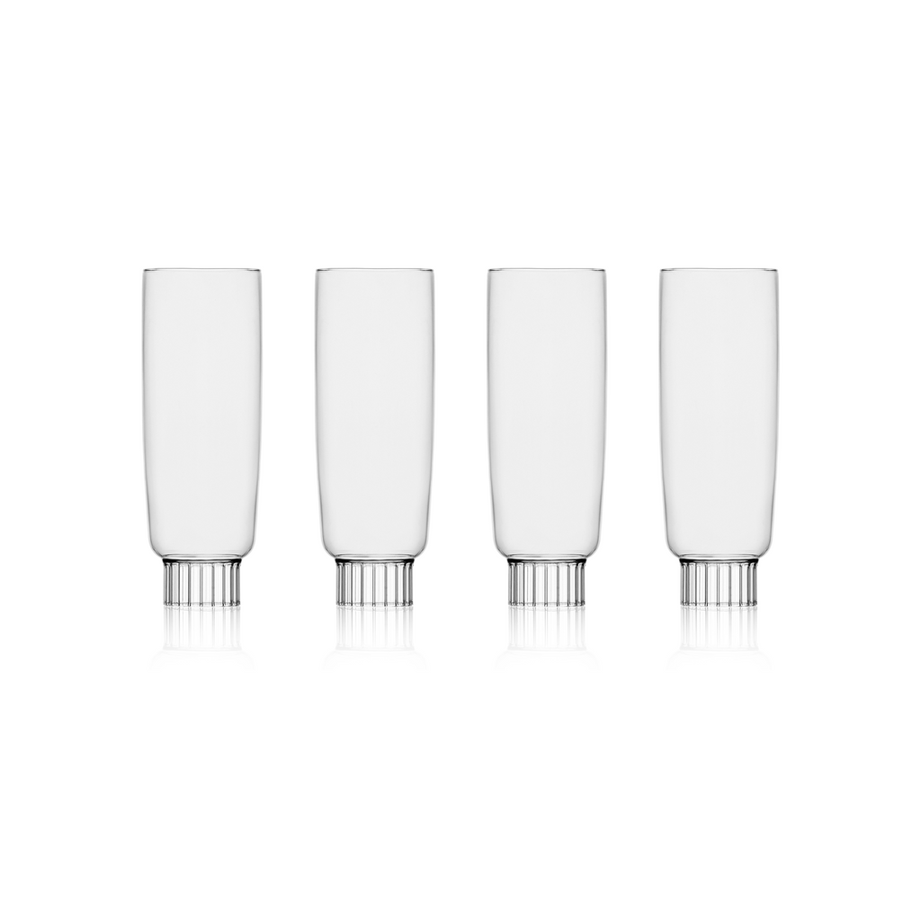 Romantic Champagne Flutes, Set of 4