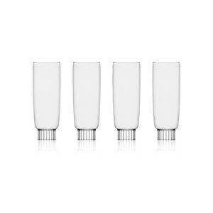 Romantic Champagne Flutes, Set of 4