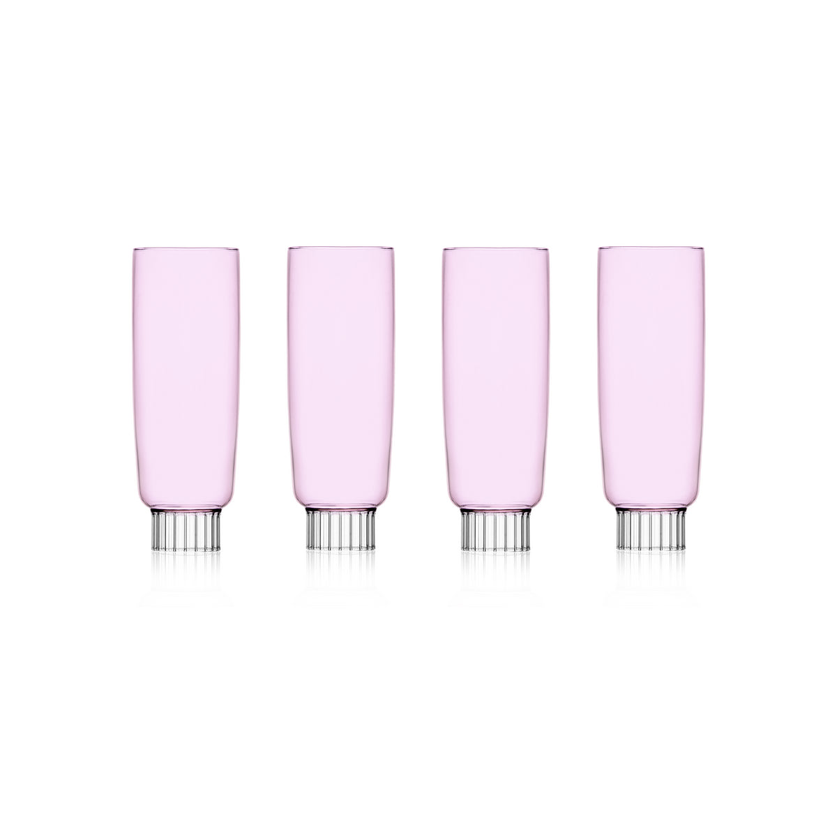 Romantic Champagne Flutes, Set of 4