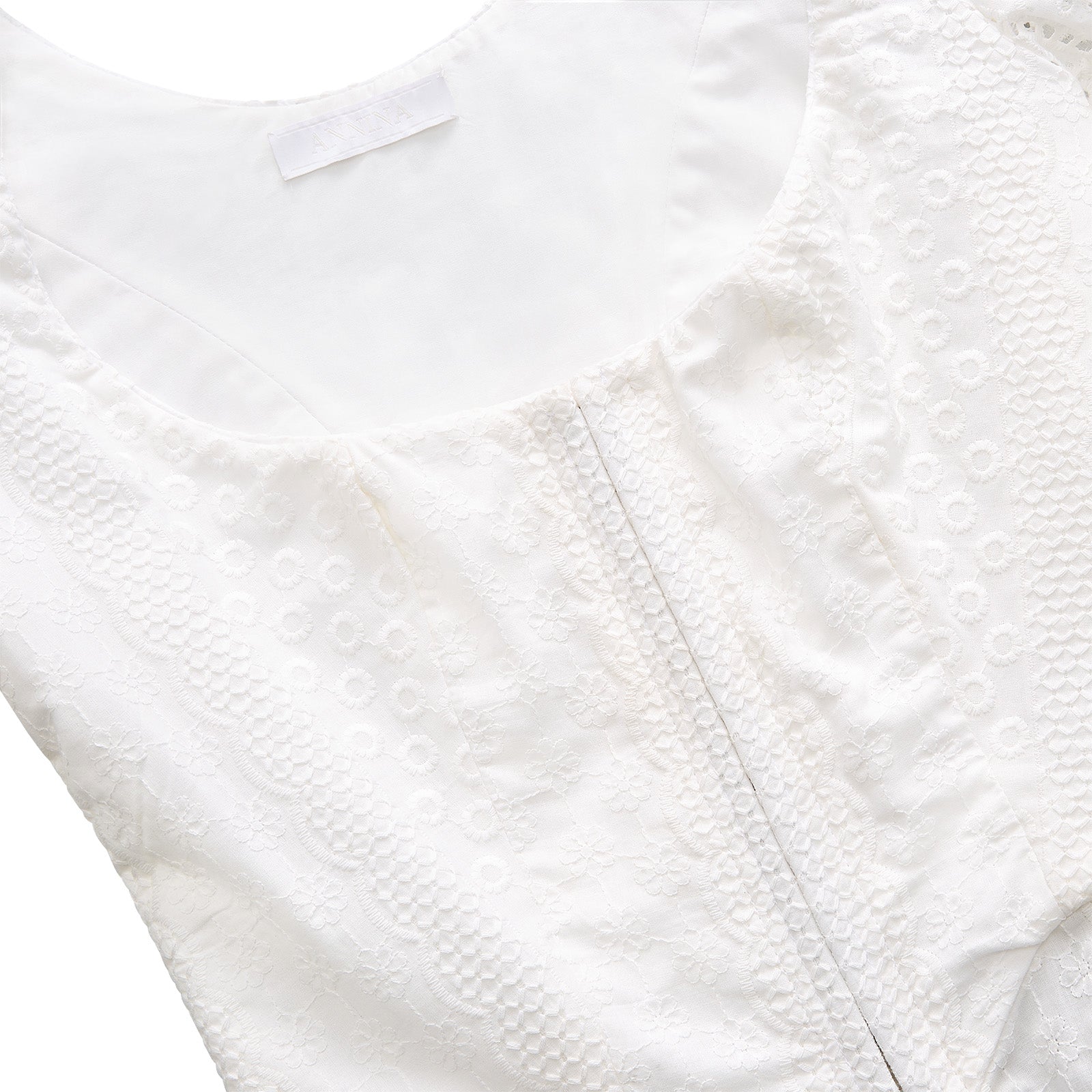 Roya Bodice in White Eyelet