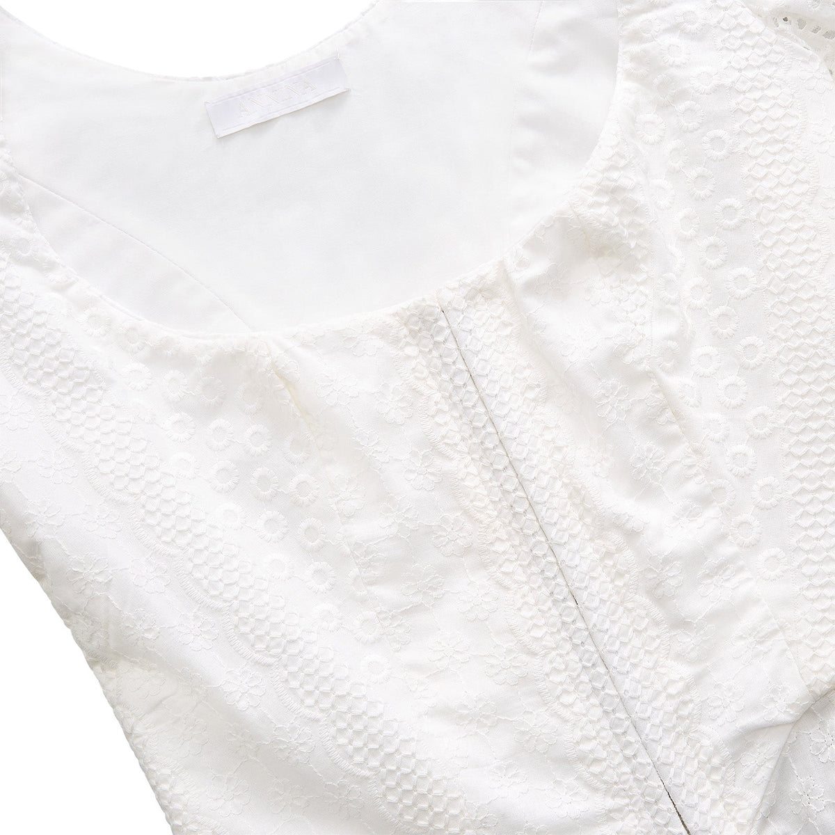 Roya Bodice in White Eyelet