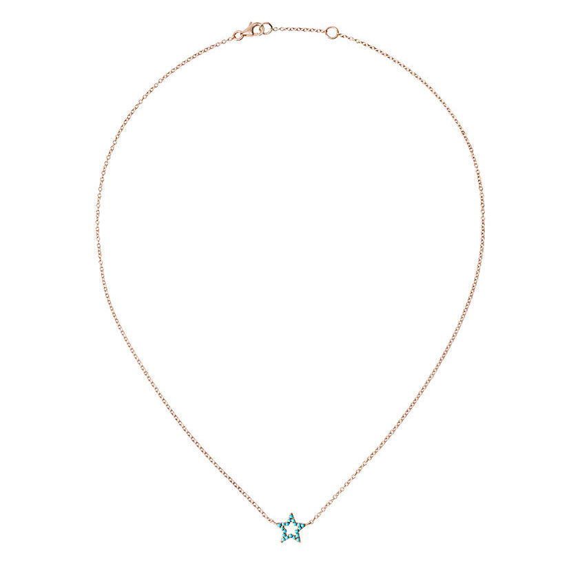 Turquoise Star Charm Necklace