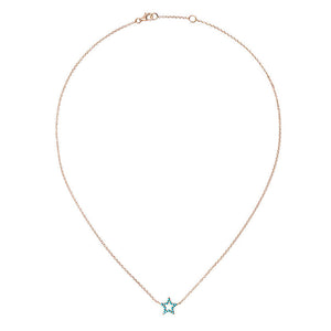 Turquoise Star Charm Necklace