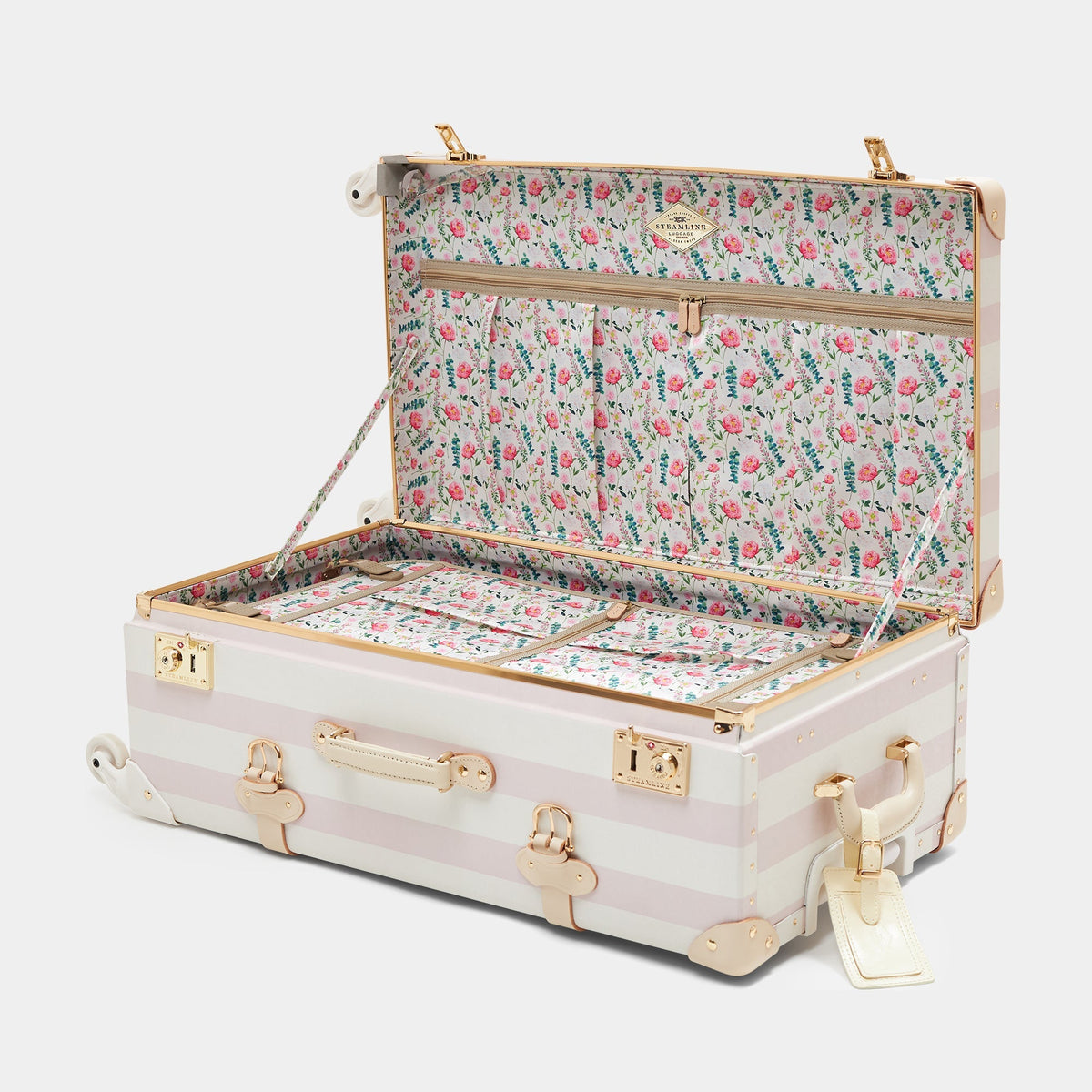 The Illustrator - Pink Check In Spinner Check In Spinner Steamline Luggage