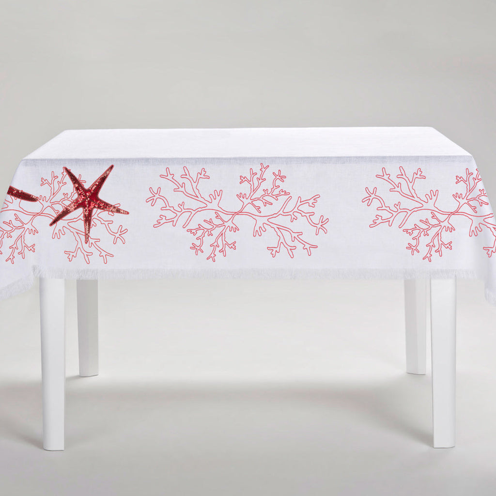 Coral Pink Corallo Tablecloth