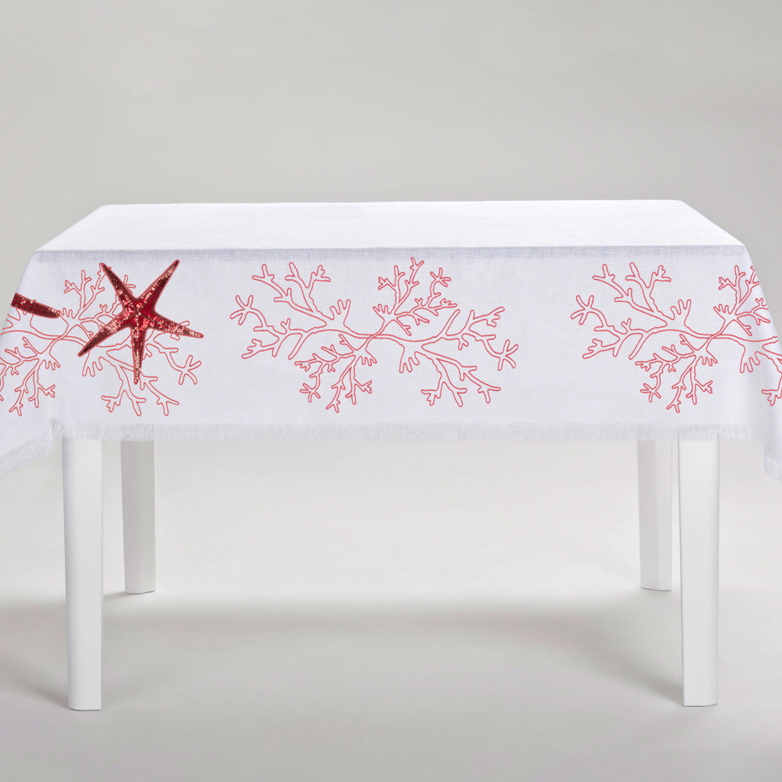 Coral Pink Corallo Tablecloth