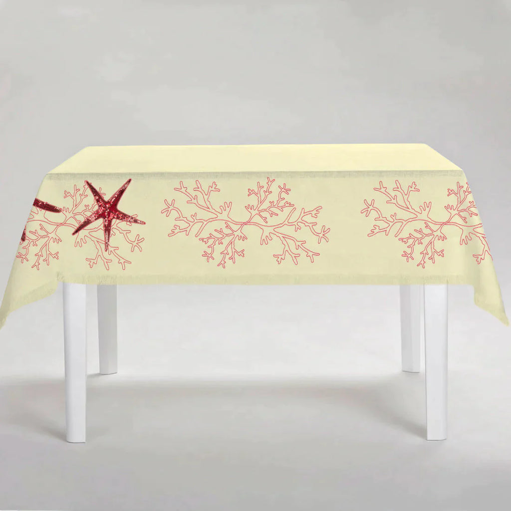 Coral Pink Corallo Tablecloth