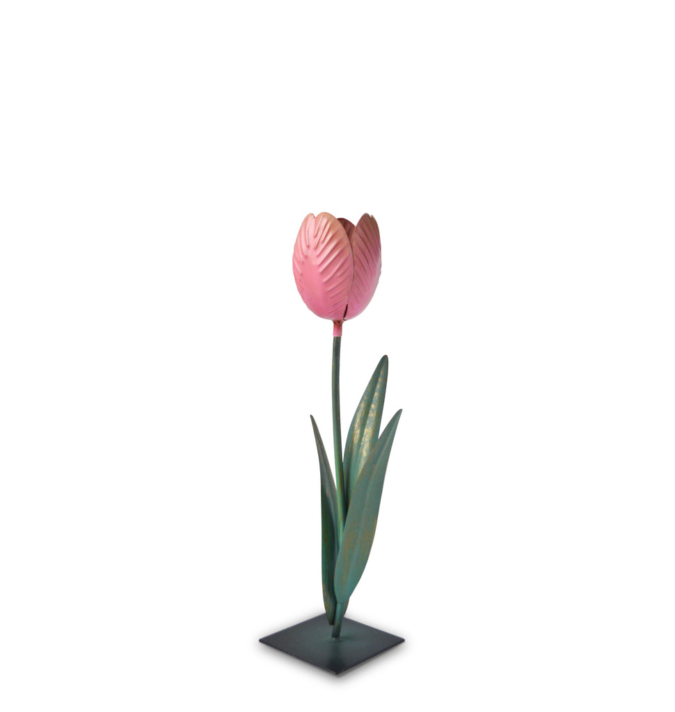 Tulip Candle Holder pink bow Chefanie