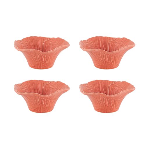 Maria Flor Bowl Hollyhock, Set of 4