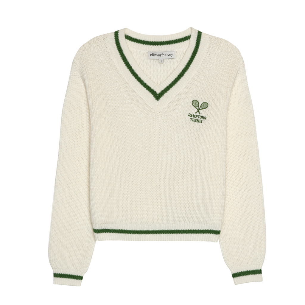 Hamptons Tennis V-Neck Sweater