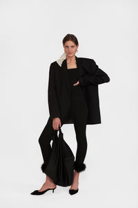 The Weekend Chic Set with Leggings in Black