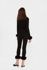 The Weekend Chic Set with Leggings in Black