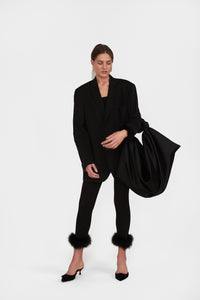 The Weekend Chic Set with Leggings in Black