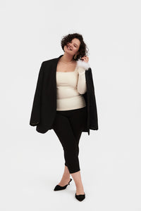 The Weekend Chic Set with Leggings in Black