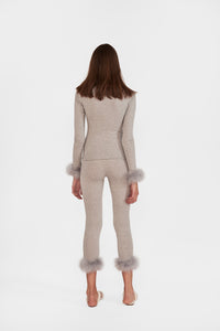 The Weekend Chic Set with Leggings in Grey