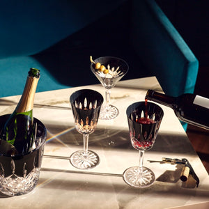 Lismore Black Flute 6 oz, Set of 2