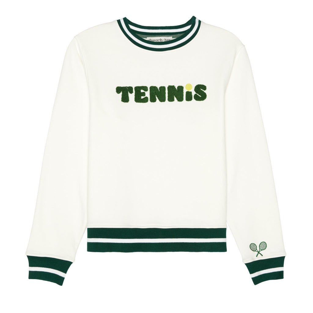 Tennis Sweatshirt in Cream
