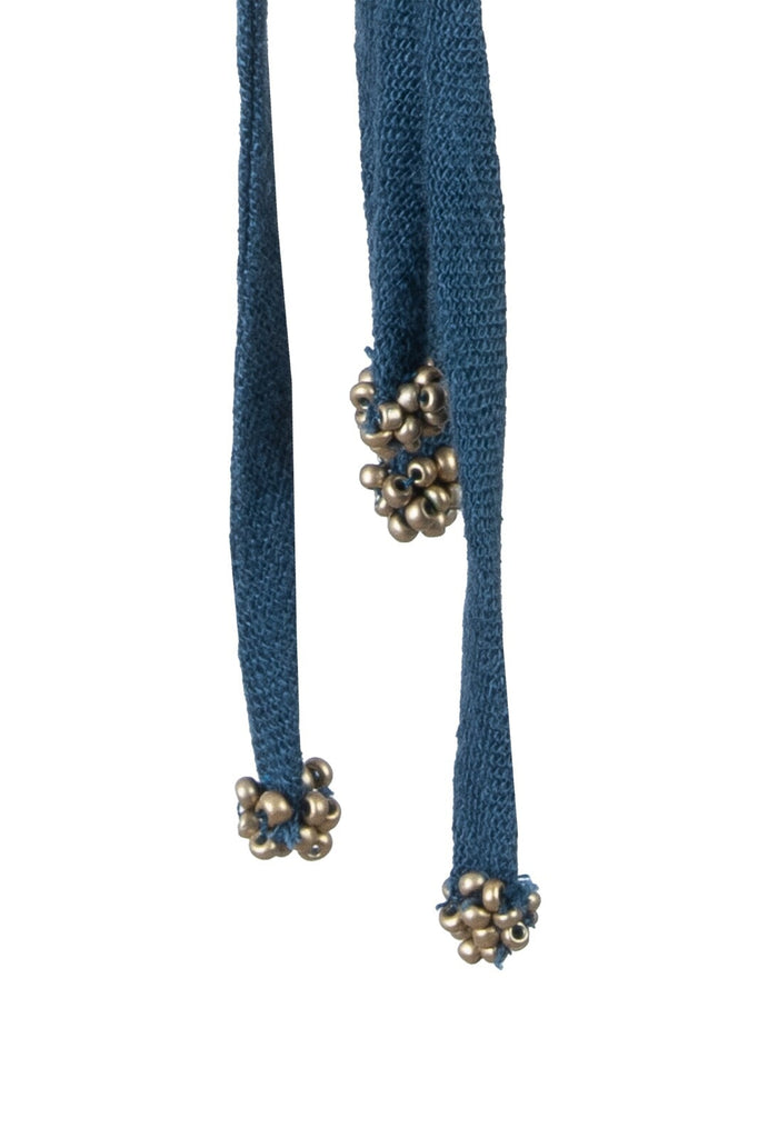 Malika Bustier Top - Blue Tops - Cropped & Casual Rosewater House