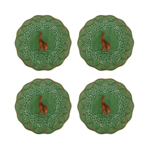 Woods Snack Plate Hare, Set of 4
