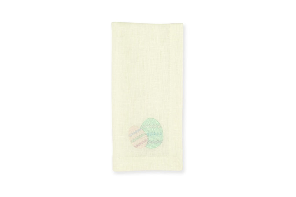 Easter Egg Yellow Linen Napkin, Set of 4