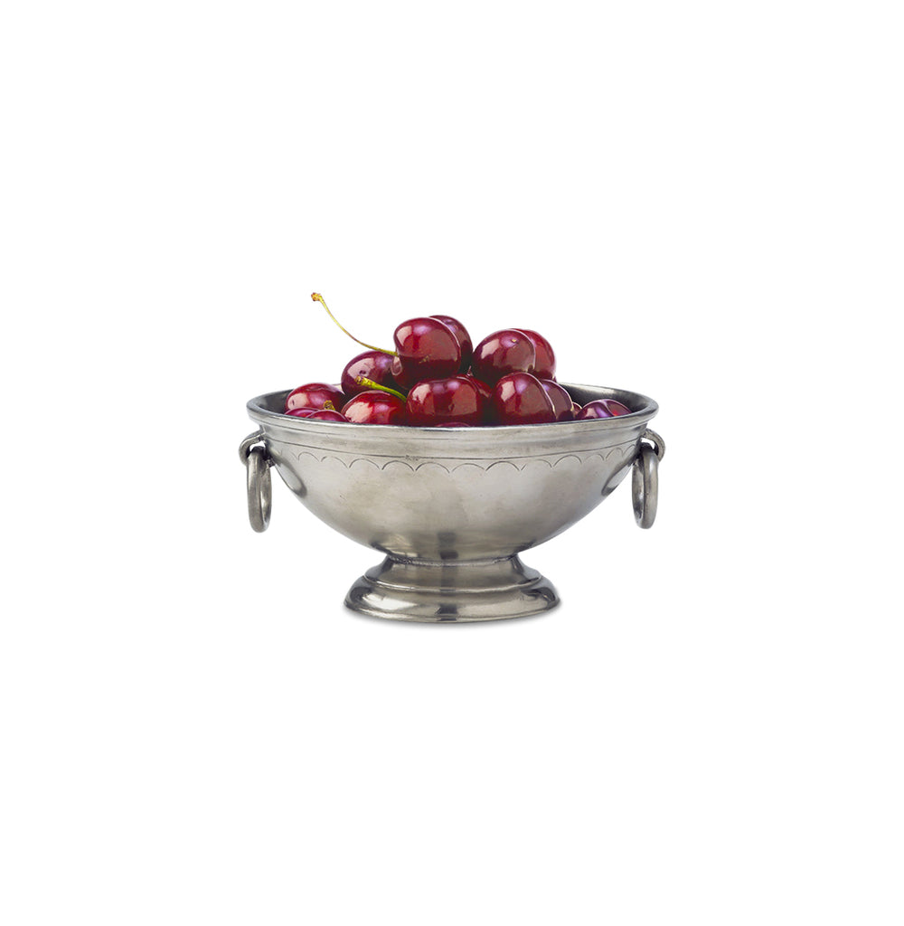 Small Footed Bowl with Rings