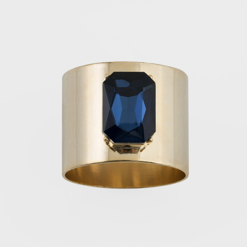 Single Gem Napkin Rings, Set of Two