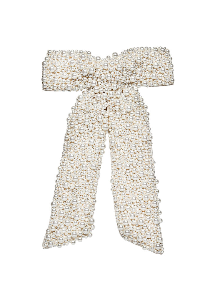 Bailey Pearl Bow Barrette