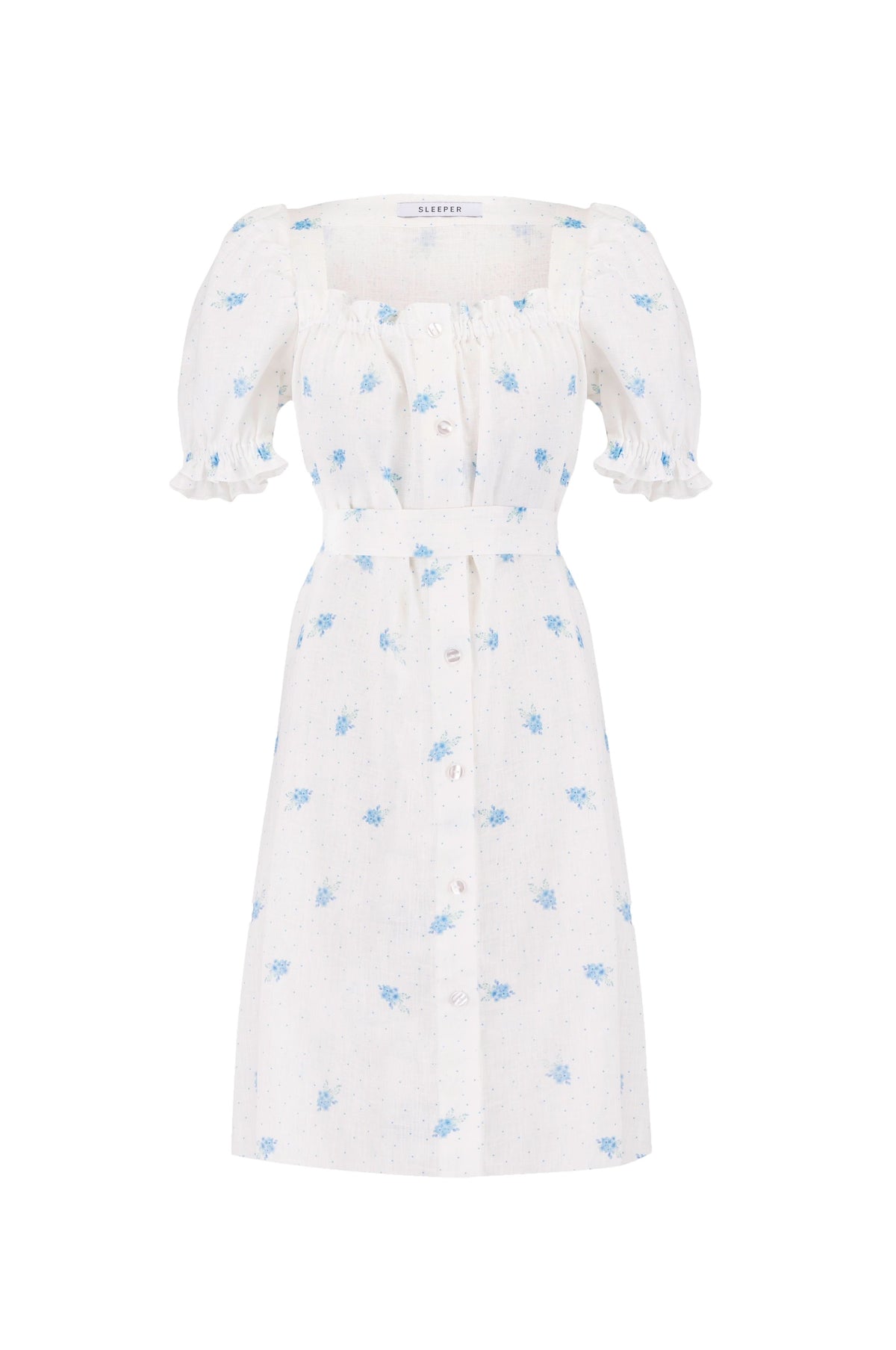 Brigitte Mini Dress in Linum