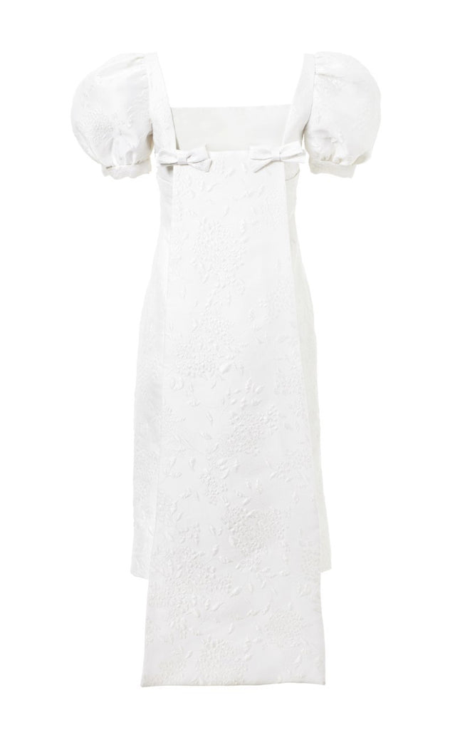 Limited Edition: Baby Doll Puffy Sleeve Short Panel Back Dress with Bows