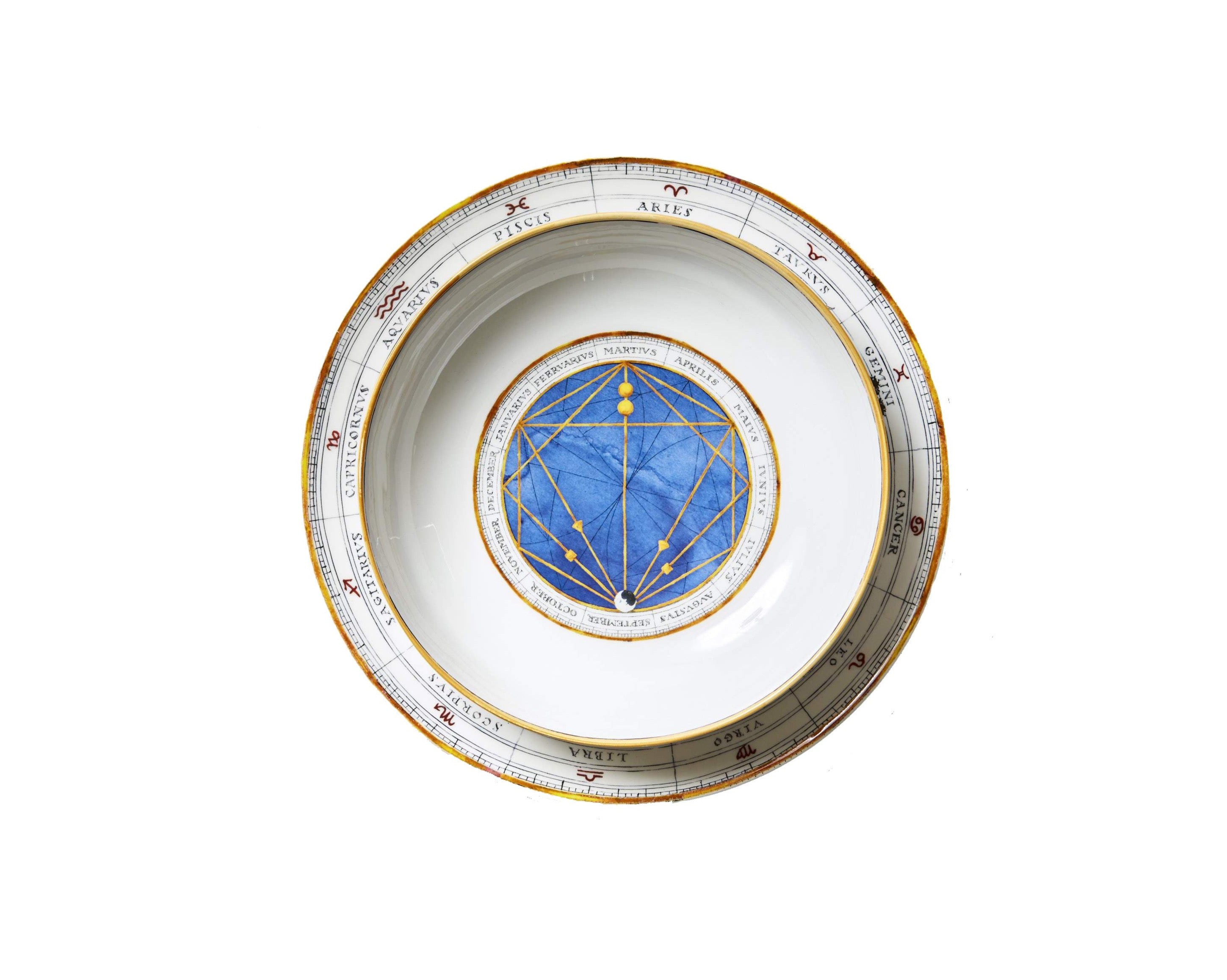 Zodiac Sky Blue Soup Bowl
