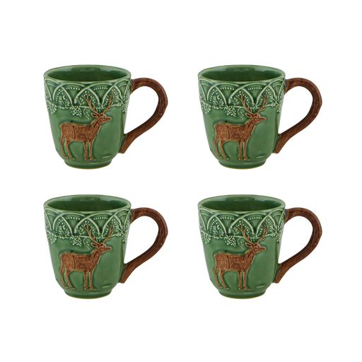 Woods Mug Deer, Set of 4