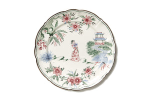 Chinoiserie Dessert Plates, Set of 12