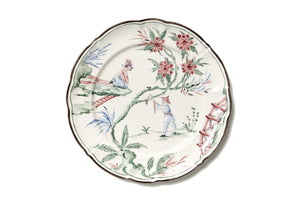 Chinoiserie Dessert Plates, Set of 12