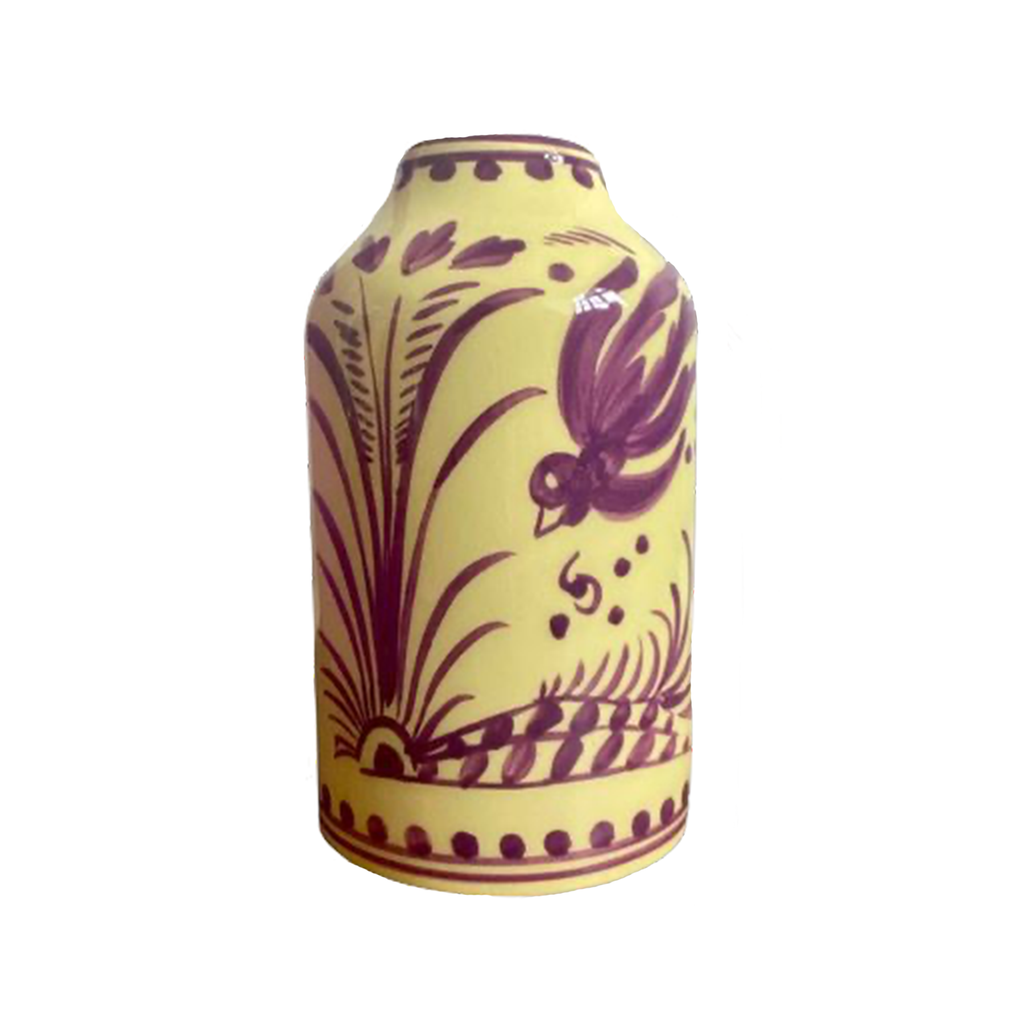 Genie In A Bottle Deco Vase In Pistachio & Violet Swallow Design