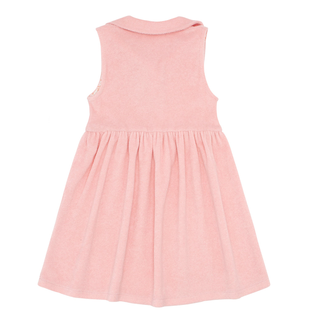 Girls Conch Pink French Terry Tennis Dress