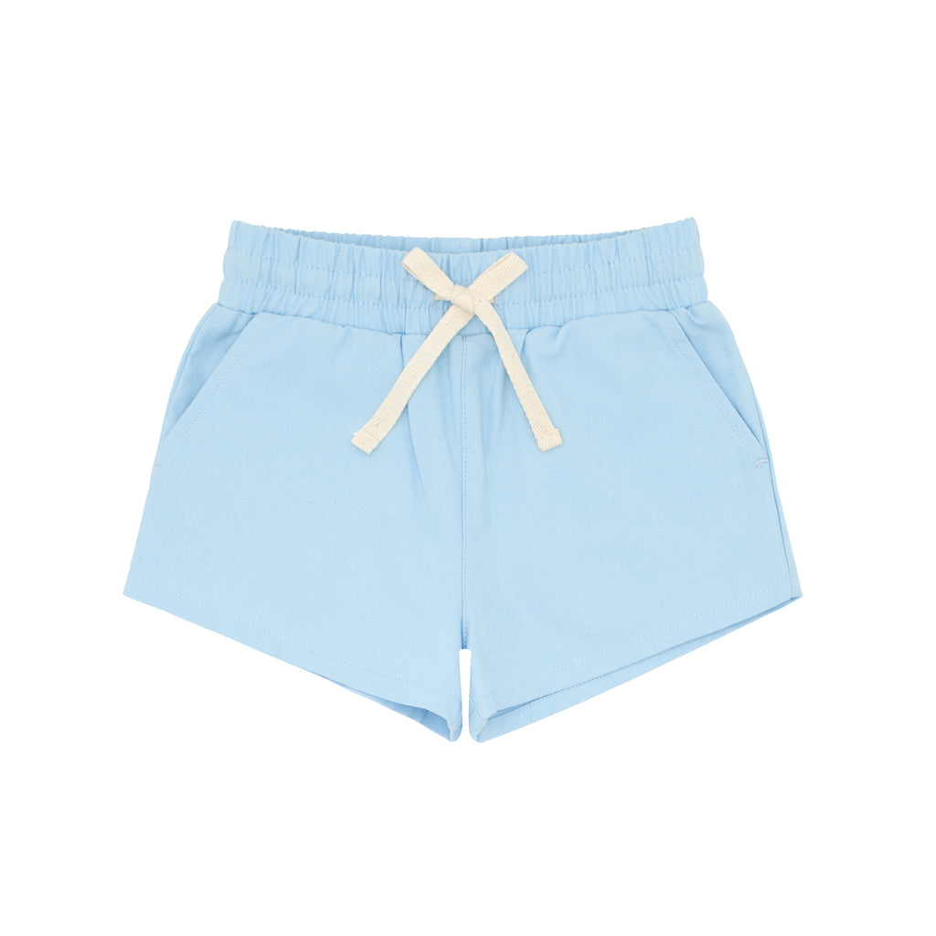 Boys Peri Blue Cotton Twill Short