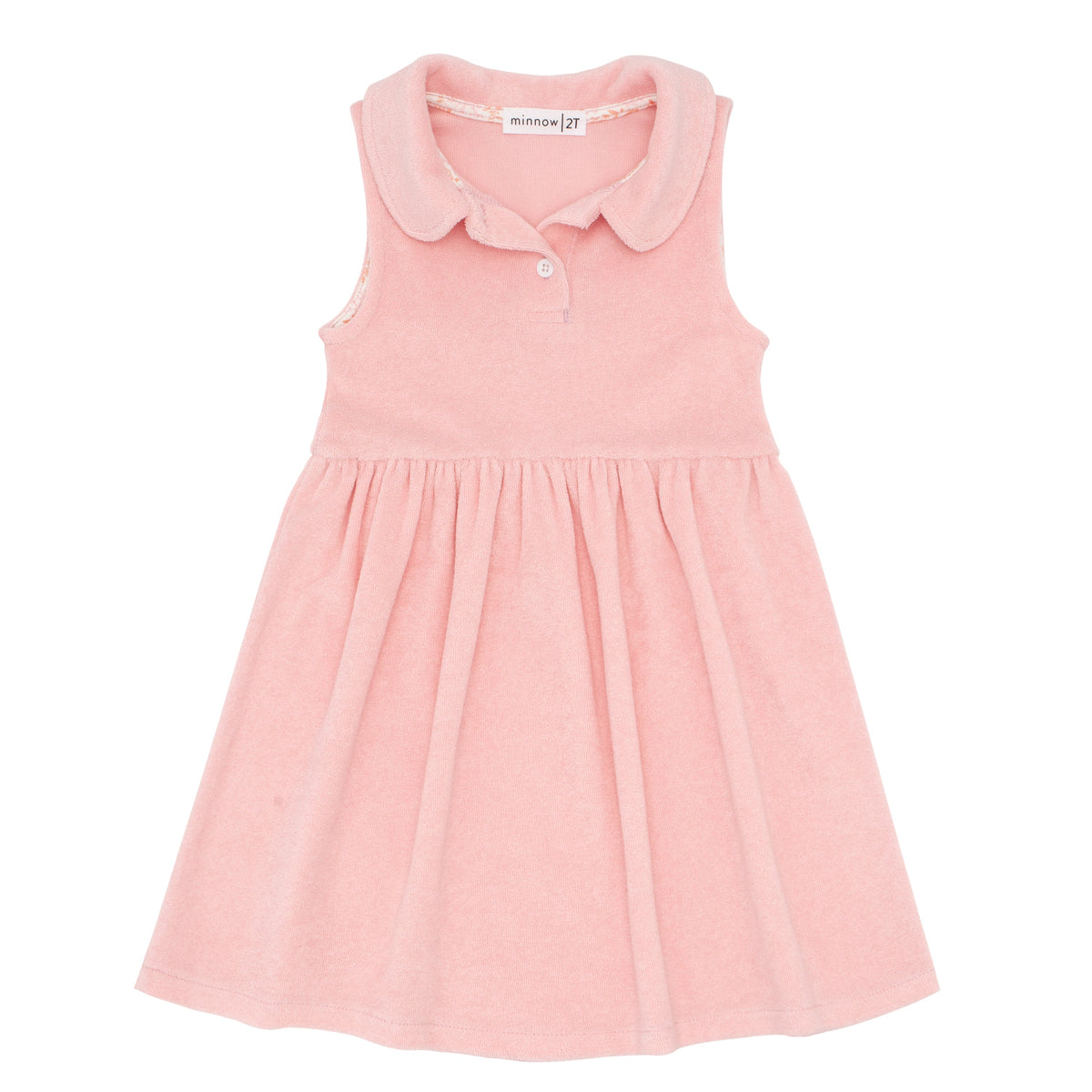 Girls Conch Pink French Terry Tennis Dress