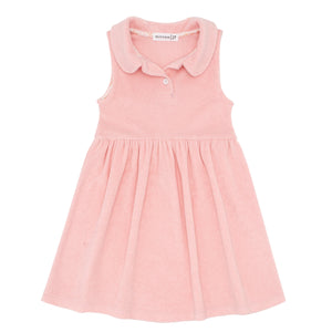 Girls Conch Pink French Terry Tennis Dress