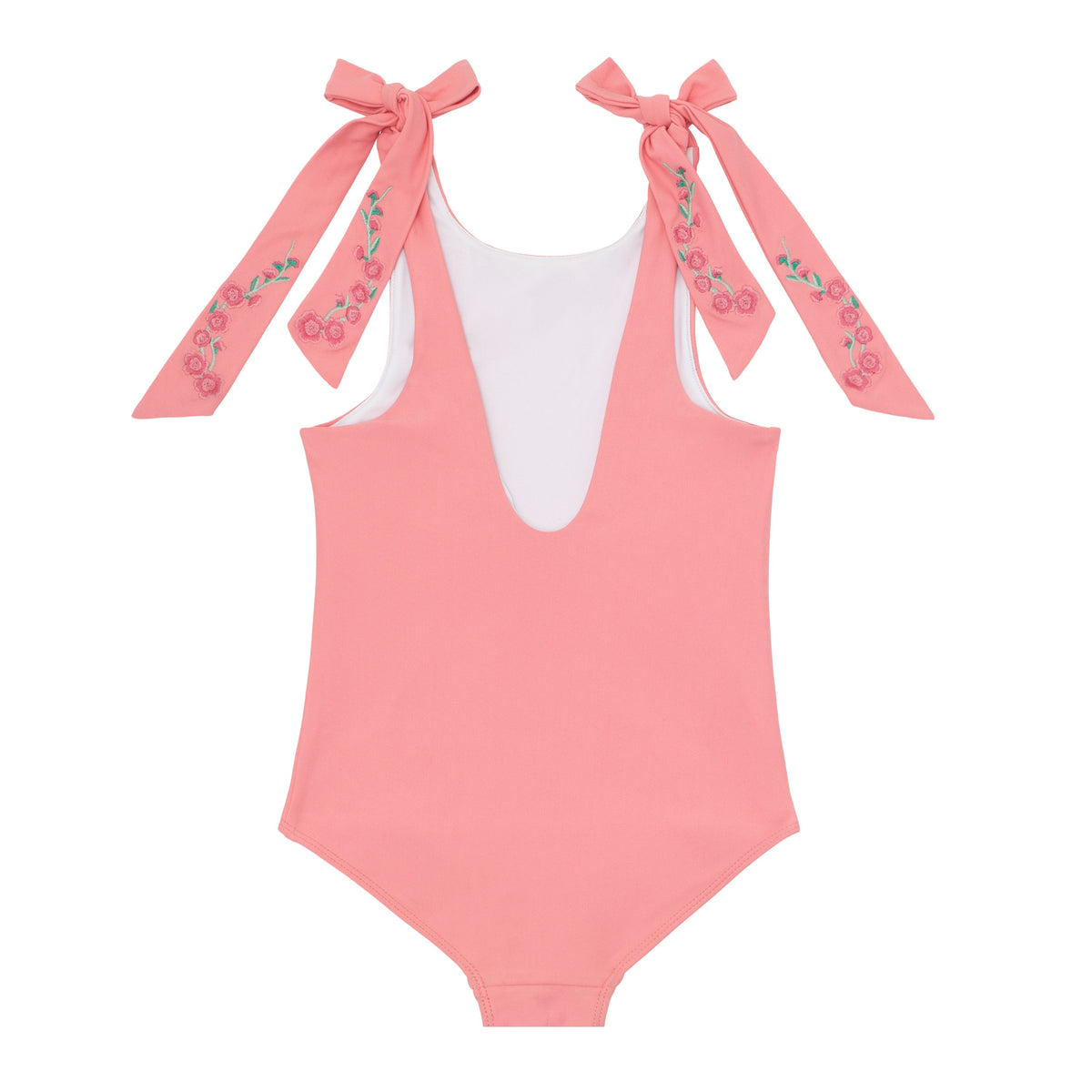 minnow x Fanm Mon Girls Hibiscus Tie Knot One Piece