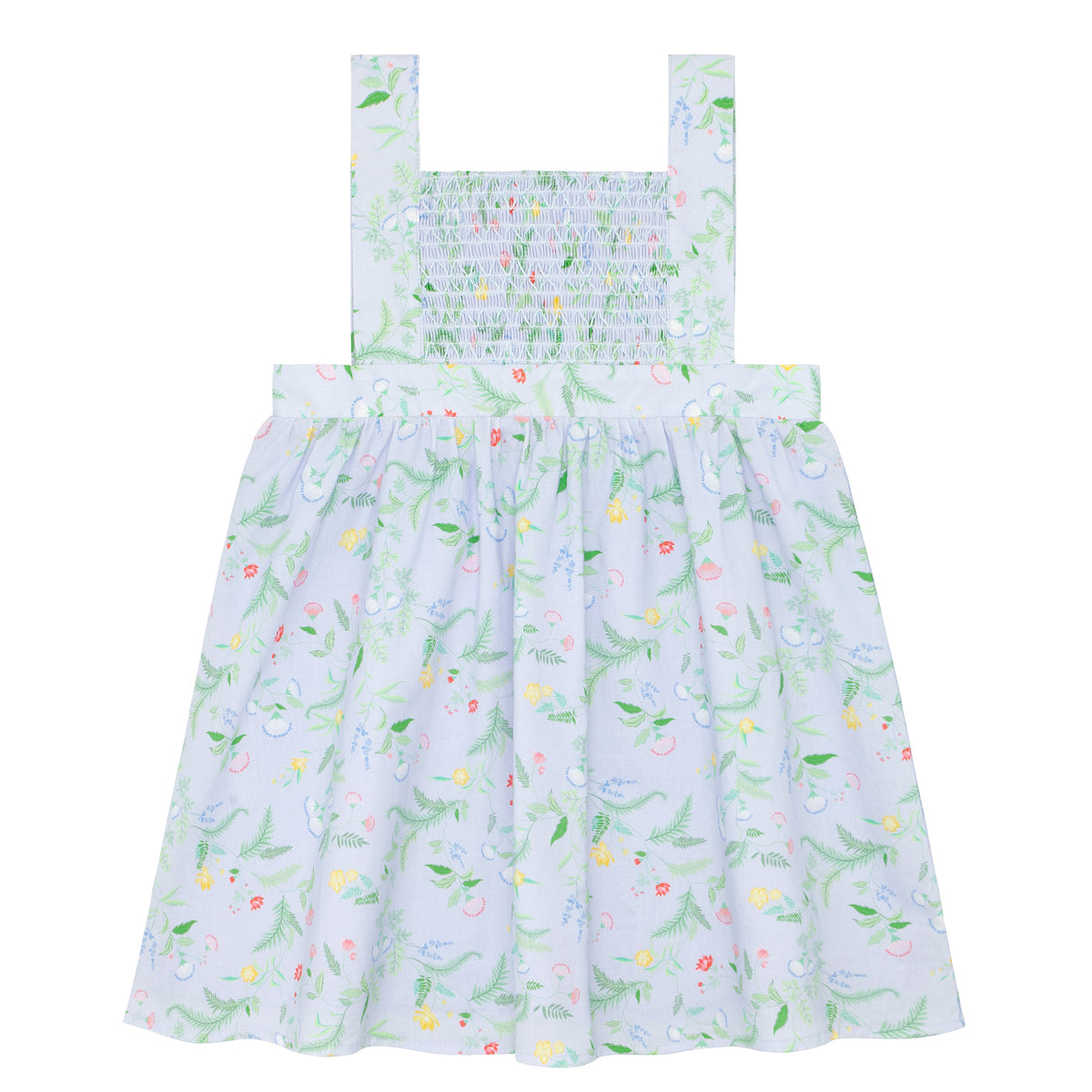Girls Bay Lavender Smocked Bib Dress